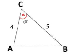 triangolo con angolo di 60 gradi
