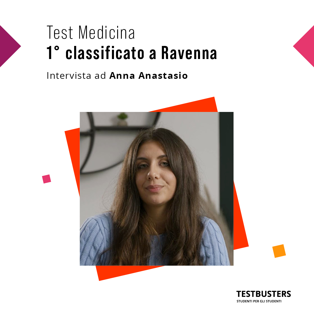 Immagine di Anna Anastasio, prima classificata al test di medicina nella sede di Ravenna