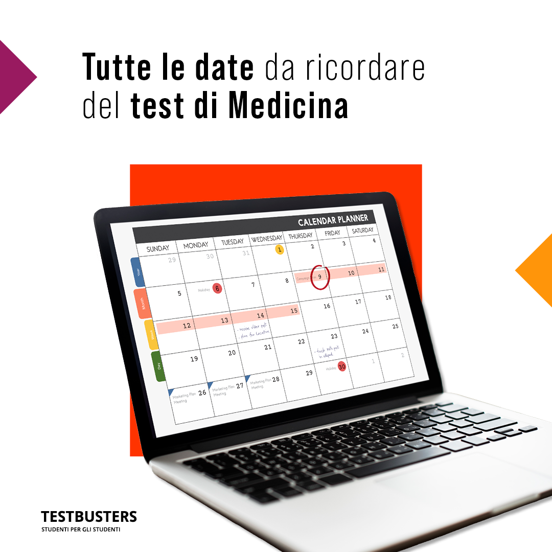 il calendario delle date importanti del test di Medicina 2024